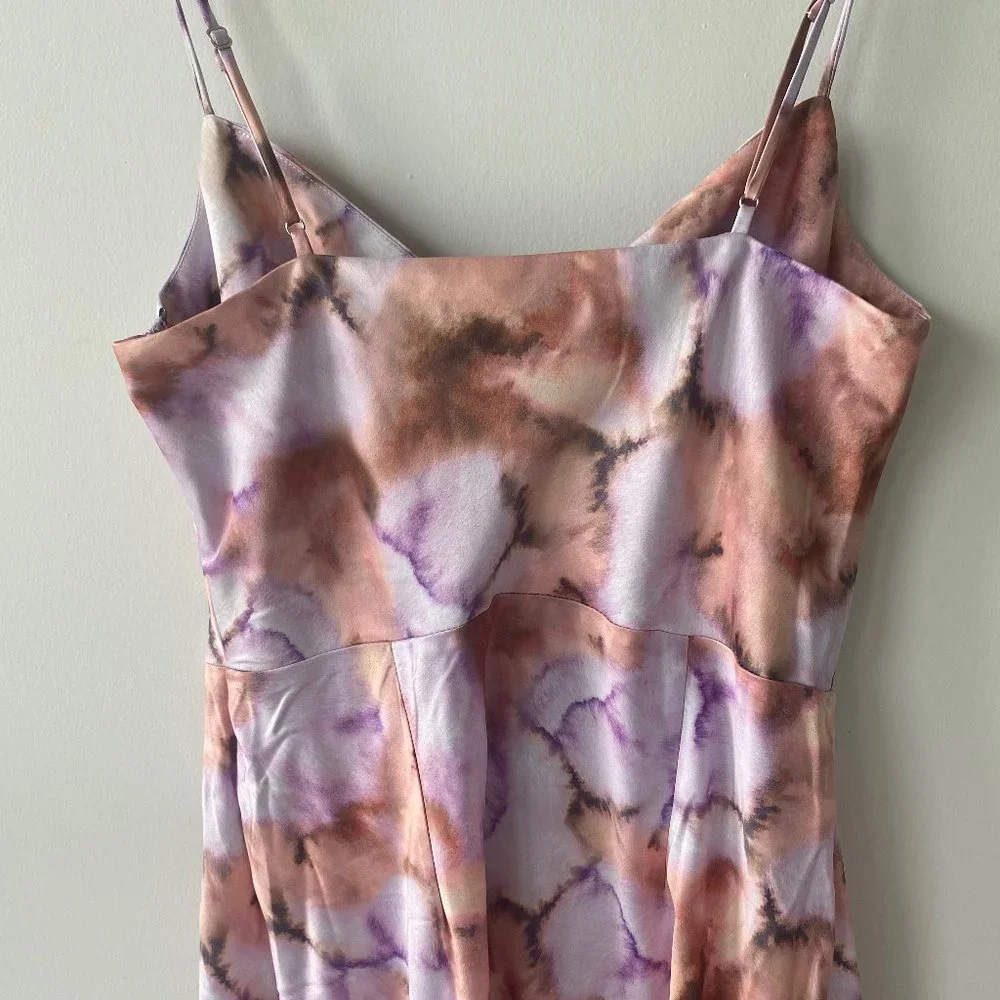 Dynamite Tie Dye Printed Silk Maxi Dress - Picture 4 of 6